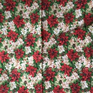 Vtg Holiday Print Tablecloth